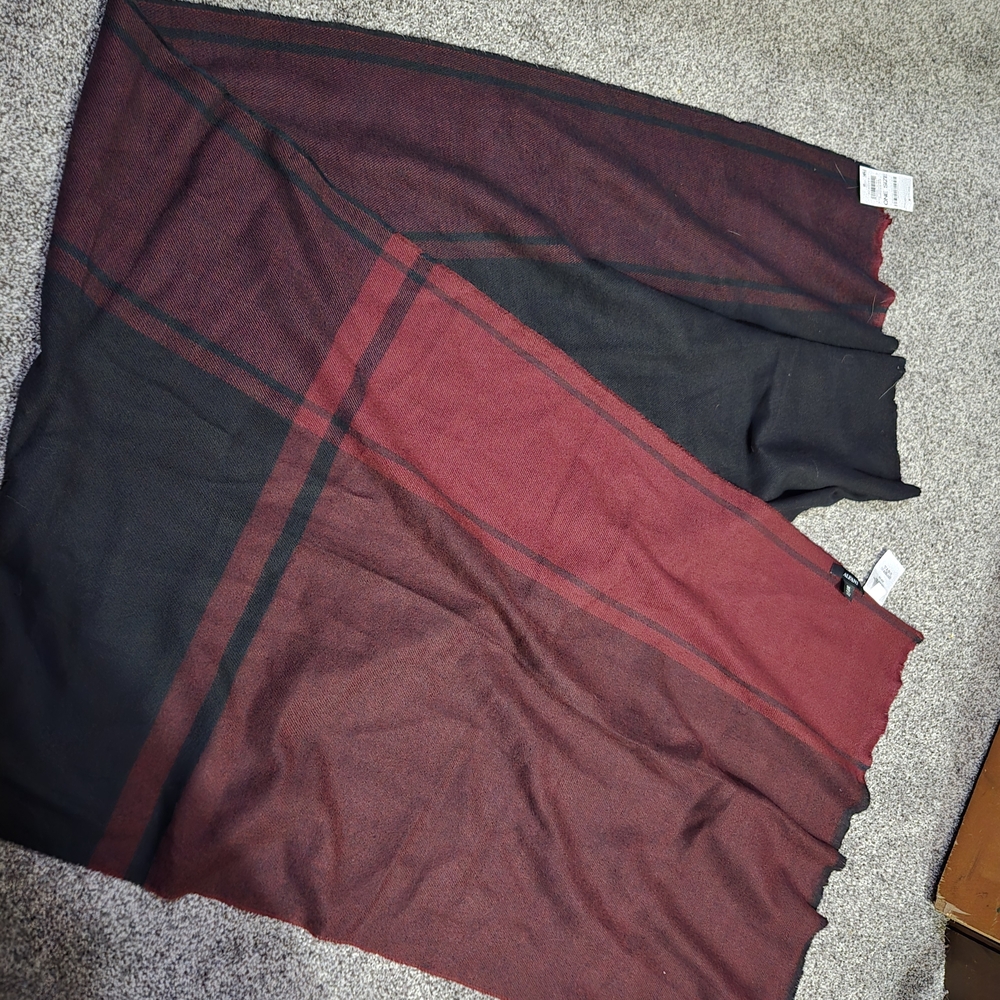 Alfani Black and Red Men's Scarf
